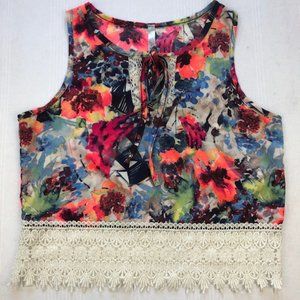 Fio Fio multicolored sleeveless crop top size M